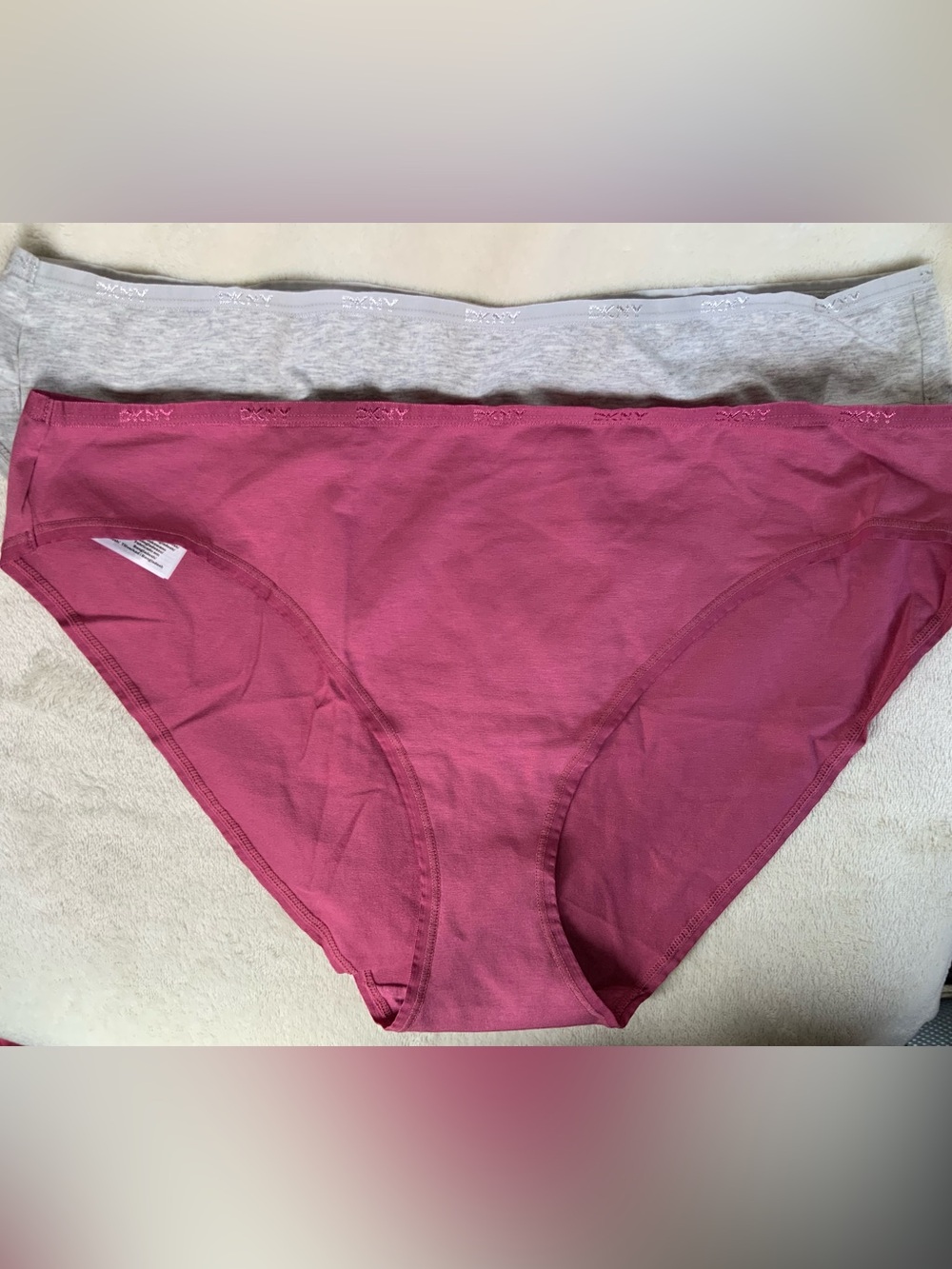 (2) DKNY Table Top Cotton Bikini Panty